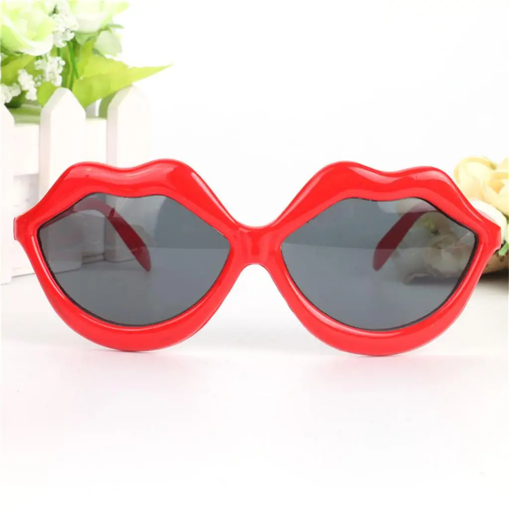 Модные красные очки в форме губ свадебный бар для выступлений косплей курица