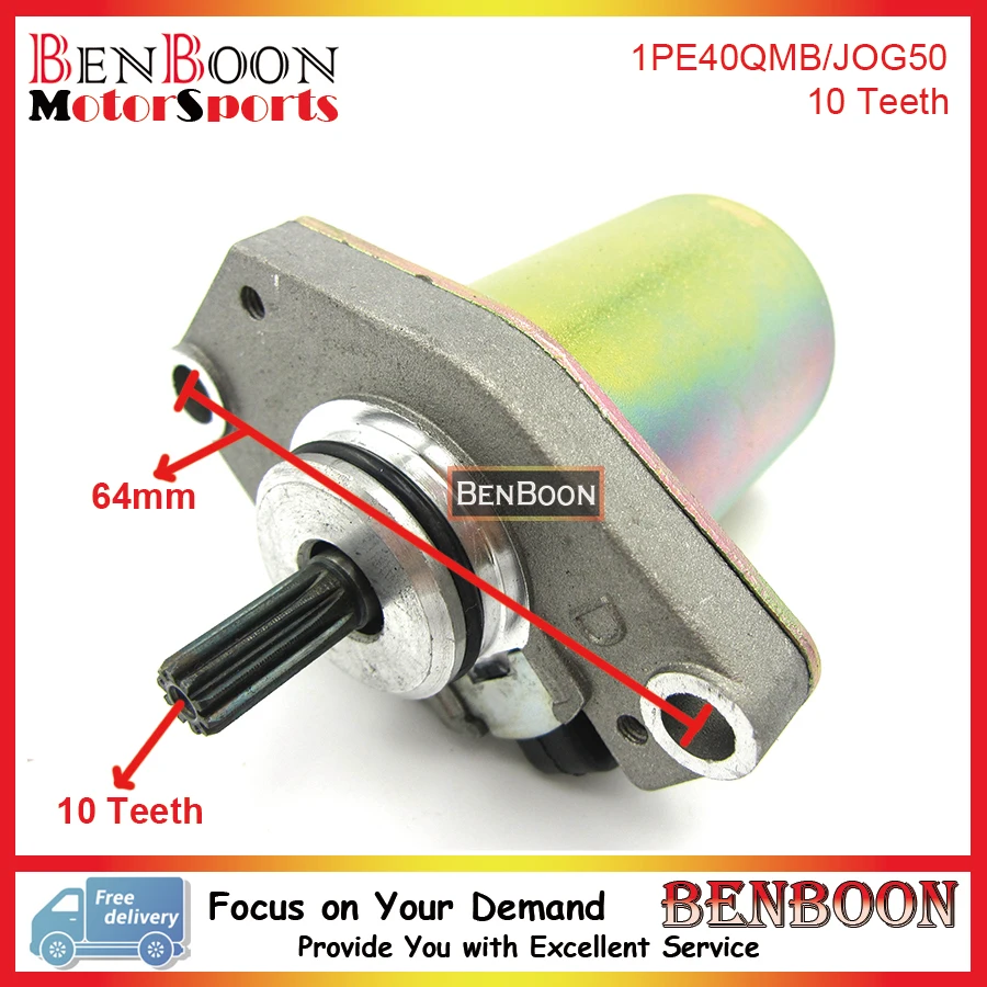 Стартер Двигатель 10 сплайнов для 2 т Двигатели автомобиля minarelli 1pe40qmb Jog 50cc 80cc