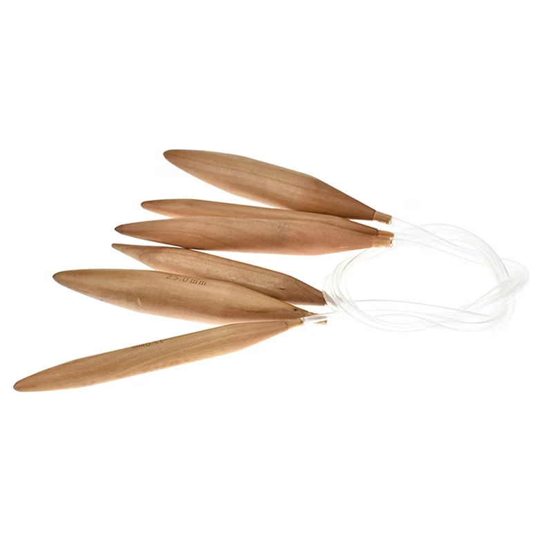 Набор круглых вязаных спиц 3 большого размера двойных острых гладкие ручки