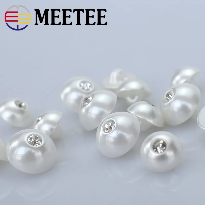 20pcs/lot High-grade diamond pearl buttons buttoned shirt sweater fashion resin buckle Tirone factory direct wholesale B3-9 | Дом и сад