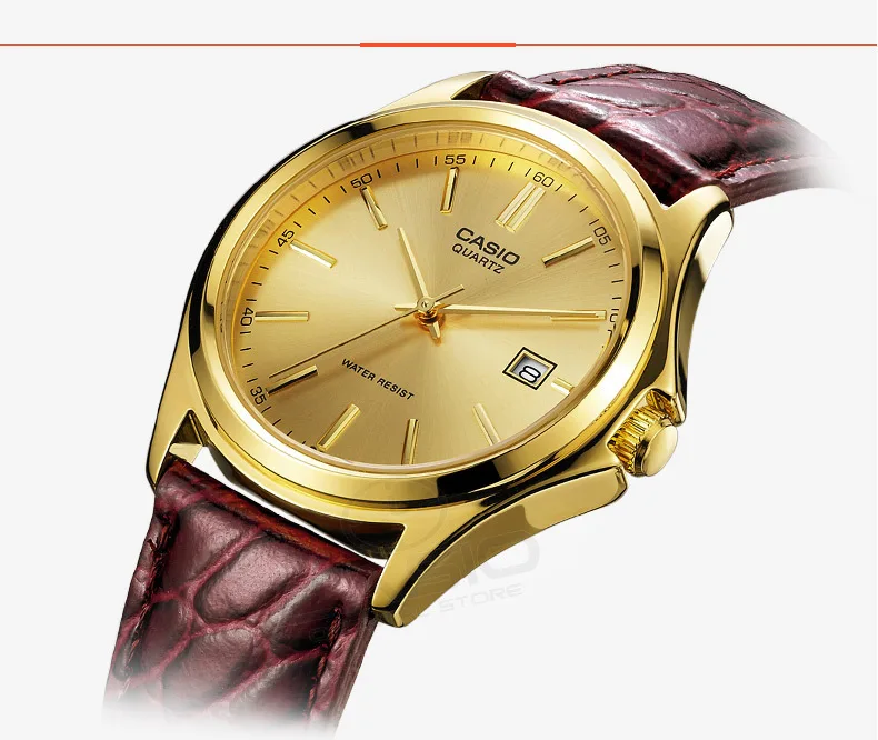 Casio лучший бренд роскошных часов Genuin золота кварцевые Для мужчин наручные часы Relogio masculino Таблица Casio классический MTP-1183Q-9A