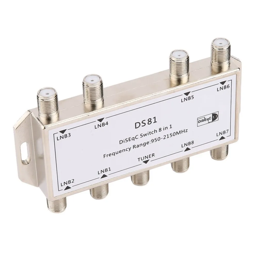 

GST-8101 8 in 1 Satellite Signal DiSEqC Switch LNB Receiver Multiswitch Satellite Signal Switch Wholesale Drop Shipping