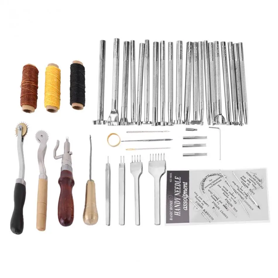 Набор ручных инструментов для шитья из кожи 48 шт.|kit kits|kit toolskit sewing |