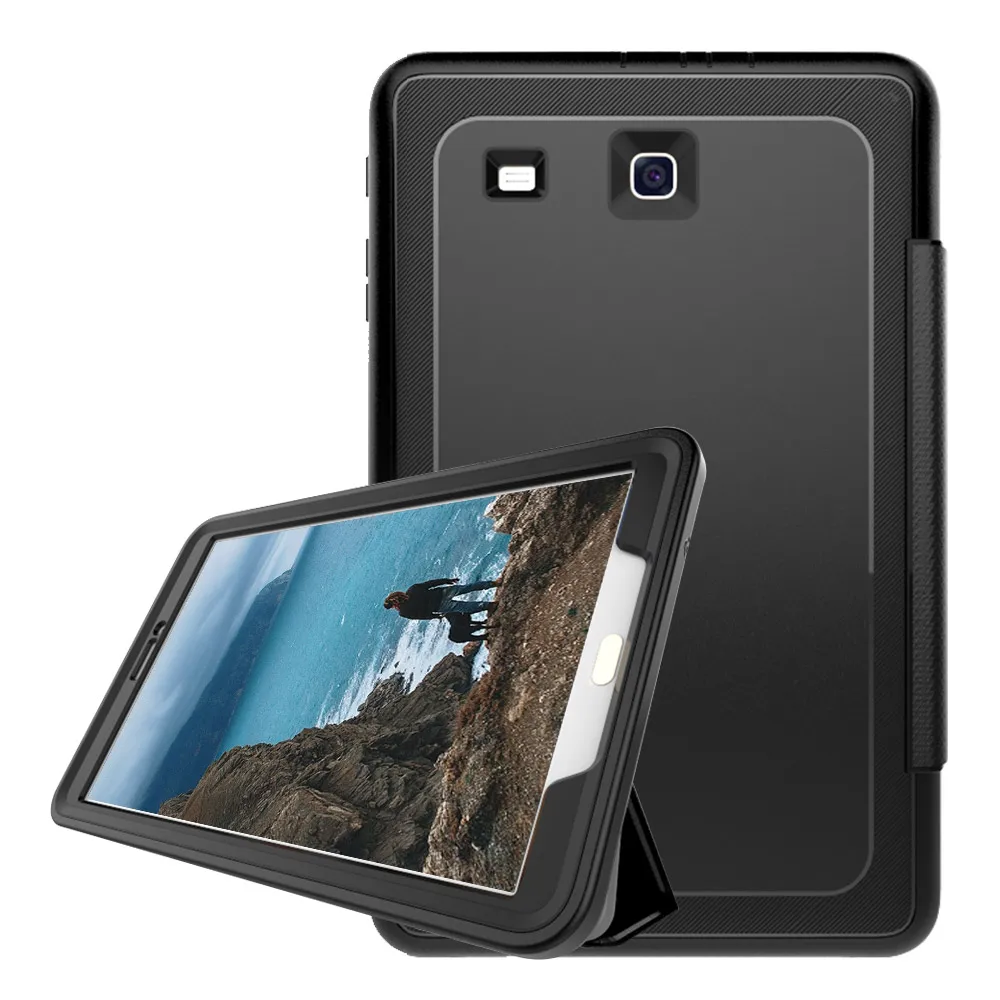 Чехол для Samsung Galaxy Tab E 9 6 дюйма трехслойный умный чехол с 6-дюймовым дисплеем