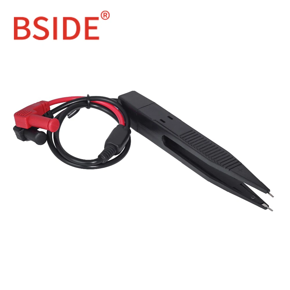 Tweezers SMD Индуктор тестовые пинцеты зажимы зонды провода для лаборатории SMD компоненты резистор конденсатор Мультиметр LCR метр ESR тест er - Цвет: Tweezers