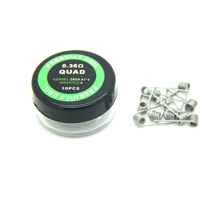 10 шт./кор. Kanthal A1 Twisted Clapton Alien куст Quad Тигр Fused Clapton с сопротивлением сопротивление нагревательного провода спираль rda