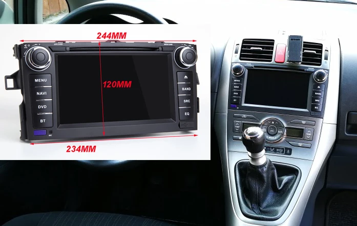 7 ips автомобильный Android 9,0 DVD gps плеер для Toyota AURIS 2006 2007 2008 2009 2010 2011 Автомобильный навигатор Raido BT Wifi/4G карта DSP