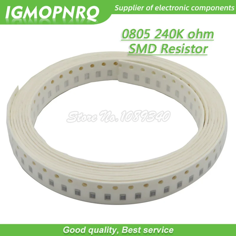 

300pcs 0805 SMD Resistor 240K ohm Chip Resistor 1/8W 240K ohms 0805-240K