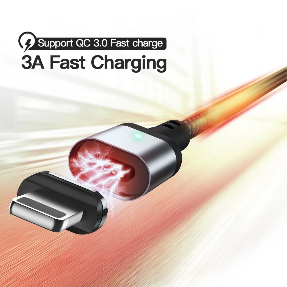Магнитный кабель для iphone XR X Gourde Micro USB C type адаптер быстрой зарядки usb магнитное