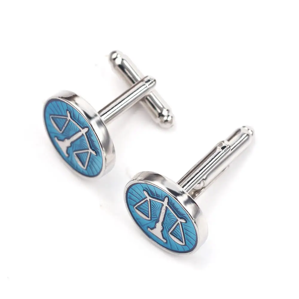 Весы созвездия запонки справедливость и для юриста аксессуары мужчин синий цвет