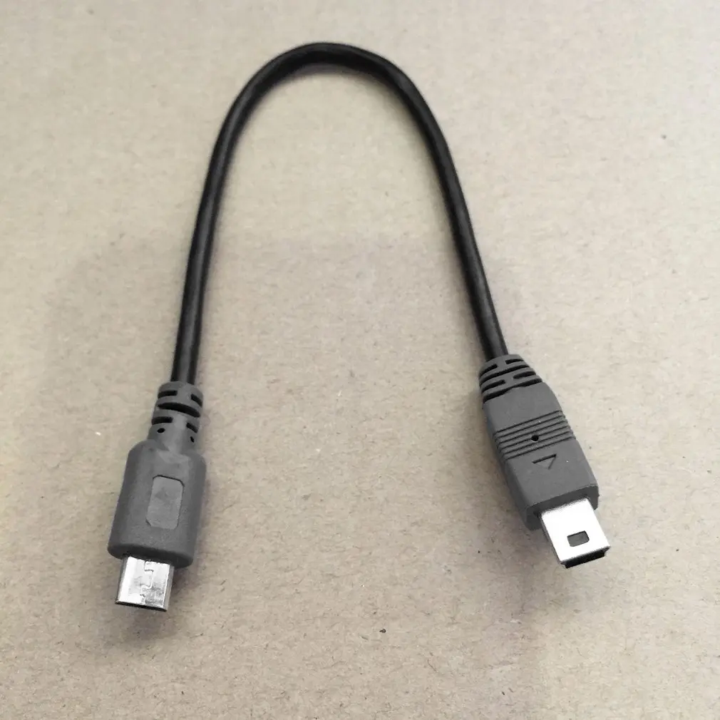 20 см для микро-флеш-накопителя USB мини USB OTG кабель со штыревыми соединителями на обоих концах для подключения конвертер адаптер для зарядки и синхронизации данных Mini 5-контактный USB кабель-удлинитель