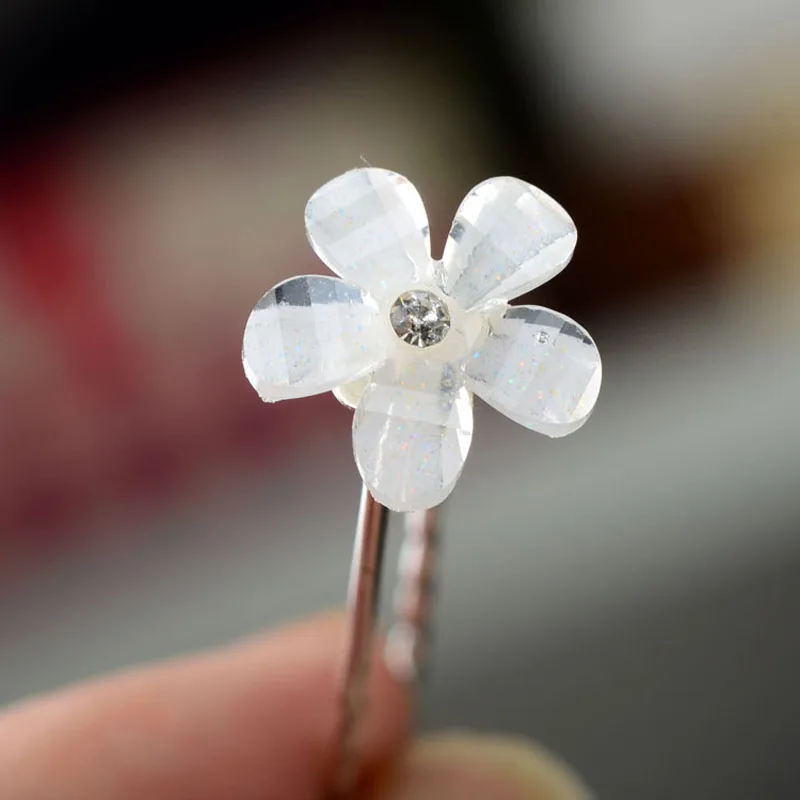 20 шт./партия заколки для волос в виде цветов|flower hair pin|fashion pinshair pins |