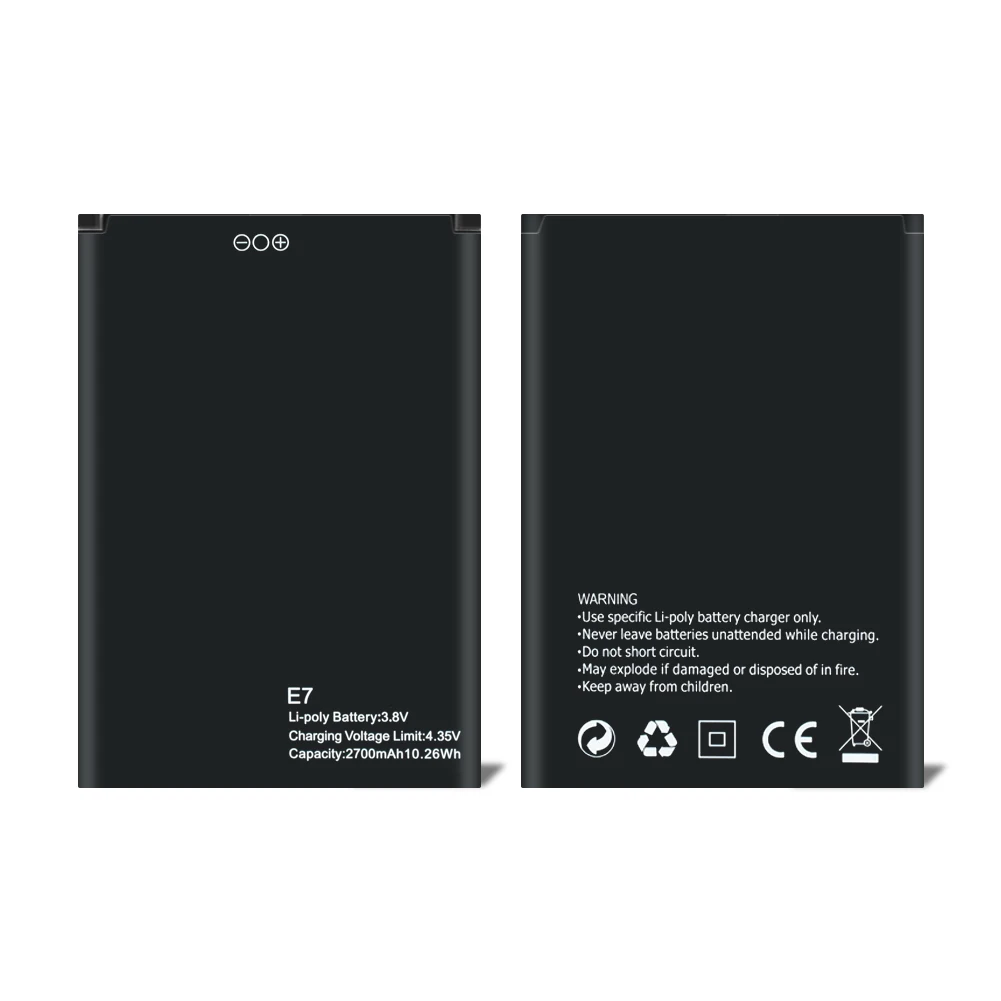 YCDC high quality 2700mAh Li-ion Battery For Blackview E7 E7S Cell Phone Replacement Lithium Polymer Mobile Phone Batteries