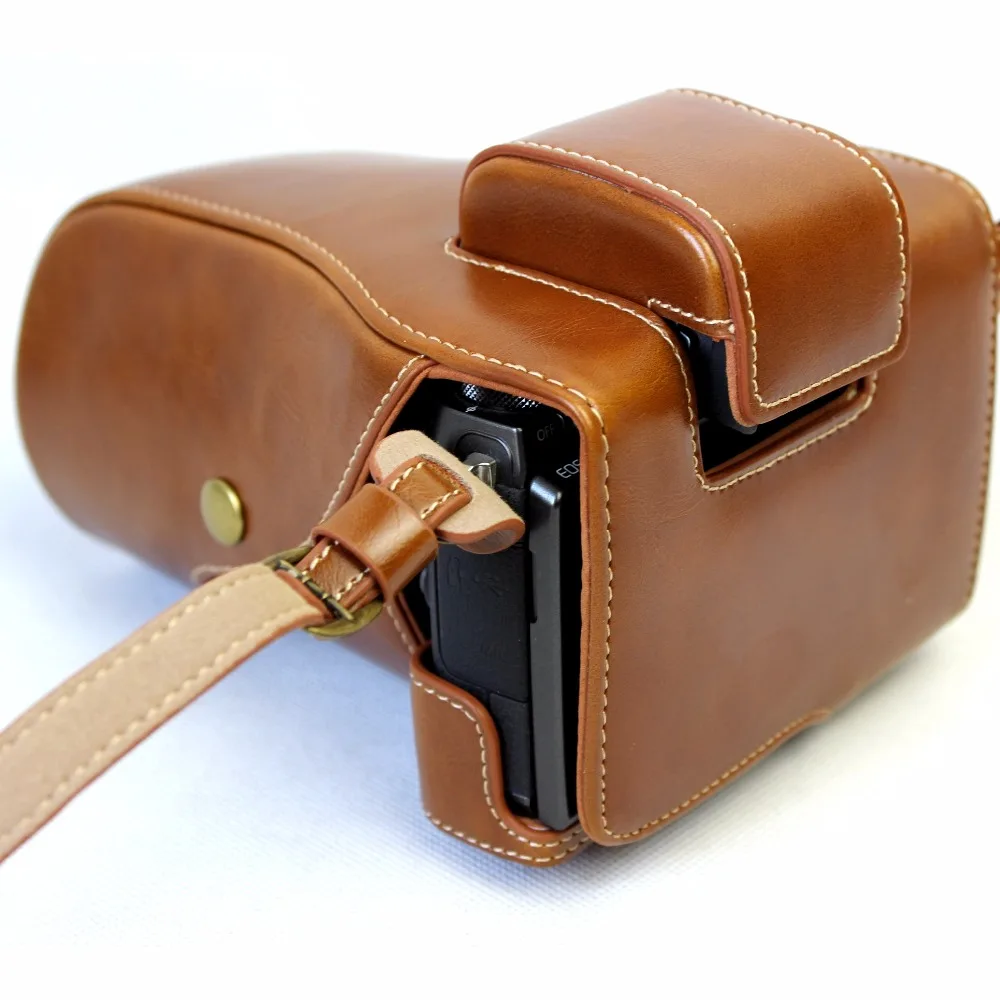 Роскошный чехол-сумка из искусственной кожи для камеры Canon EOS M5 EOSM5 15-45 мм 55-200