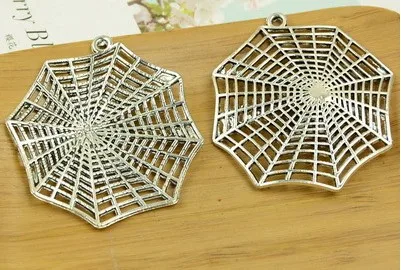 20pcs Exquisite Spider web cobweb Popular in Europe America charms pendants 58x53mm Antique silver Handmade accessories craft | Украшения и