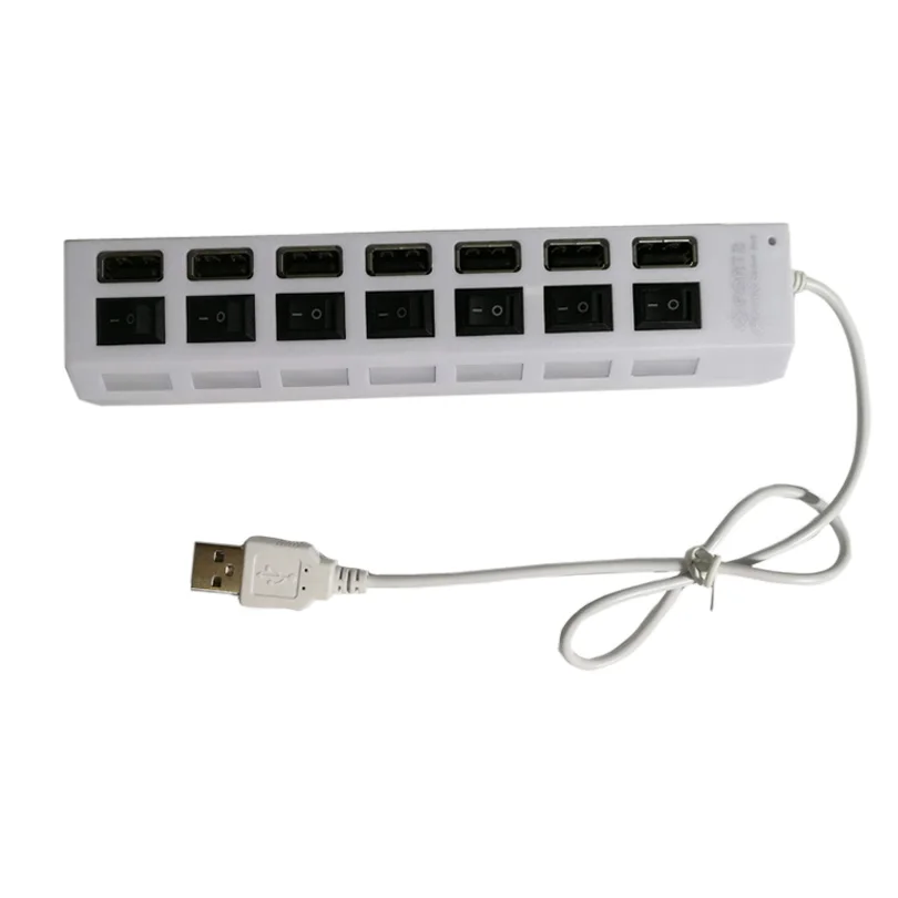 AOZIPU Портативный 7 портов USB концентратор Usb 2 0 Мульти сплиттер с переключателем