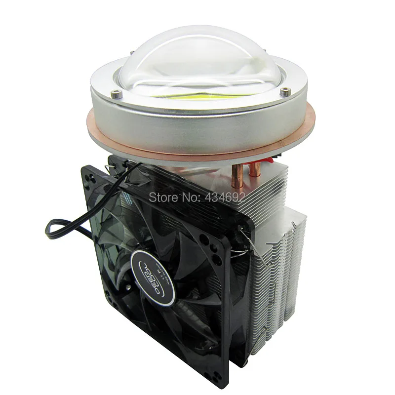 200W алюминиевый Led Радиатор DC12V Вентилятор охлаждения+ 100 мм 200W светодиодный объектив Kit для категории “Сделай Сам” Портативное освещение