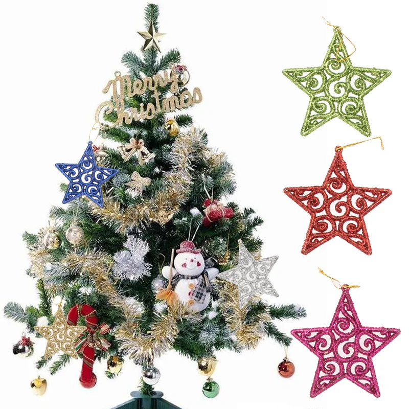 Новый дизайн 6 шт Пять звезд в форме рождественской елки украшения для вечеринки