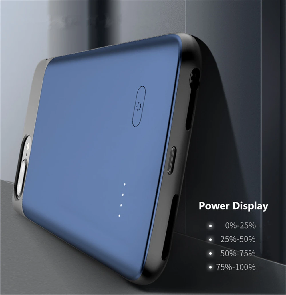 NTSPACE чехол для зарядного устройства для iPhone 7, 8 Plus, 6, 6 s Plus, жидкий силиконовый внешний аккумулятор, чехол для iPhone 8, 7, 6, 6 S, чехол для аккумулятора