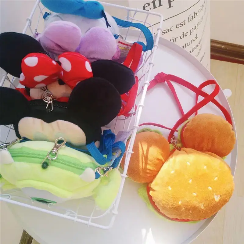 Дамские милые плюшевые сумочки Disney с Микки Маусом Дональд Даком мессенджер