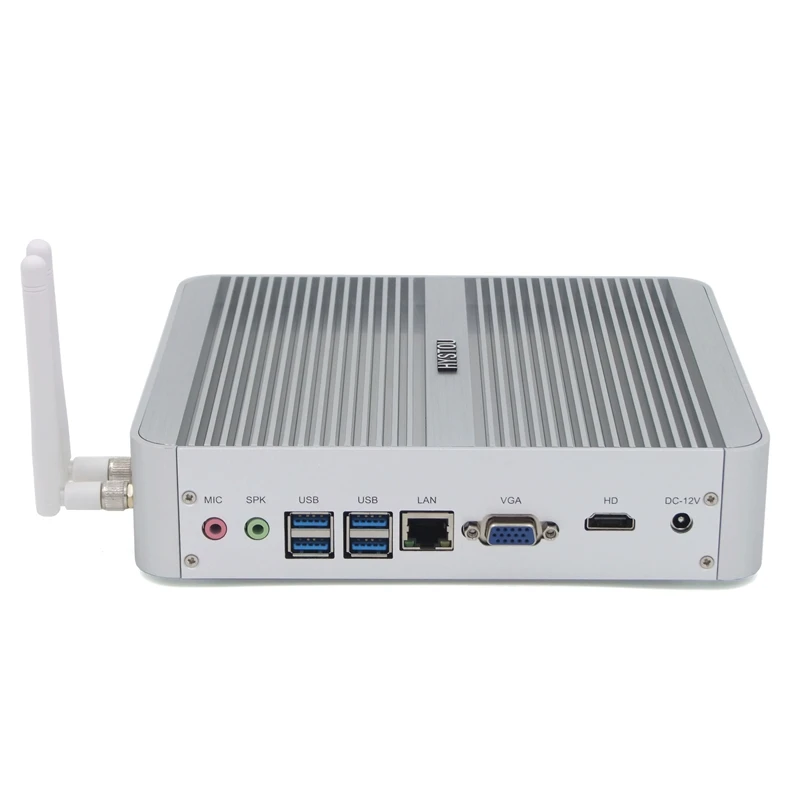 Hystou Broadwell безвентиляторный мини ПК Intel Core i7 5550u HD6000 Windows 10 компьютер неттоп 4K HTPC VGA