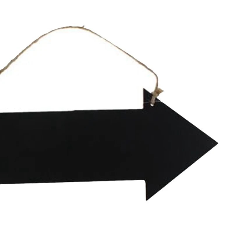

Arrow hanging black chalkboard MESSAGE FUN PLAQUE KITCHEN GIFT HOME NOTE MEMO