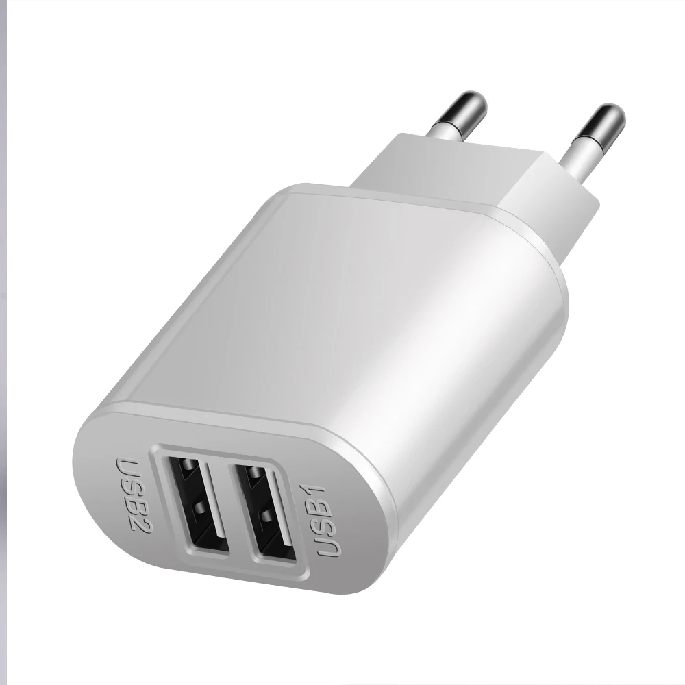 2 USB зарядное устройство 5 В 2 а EU штепсельный адаптер настенное зарядное устройство для мобильного телефона портативный зарядный микро кабель для samsung Xiaomi зарядка планшета