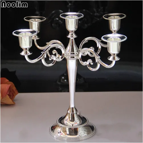 Металлический Подсвечник NOOLIM серебряная канделябра стенд свадебных орнаментных
