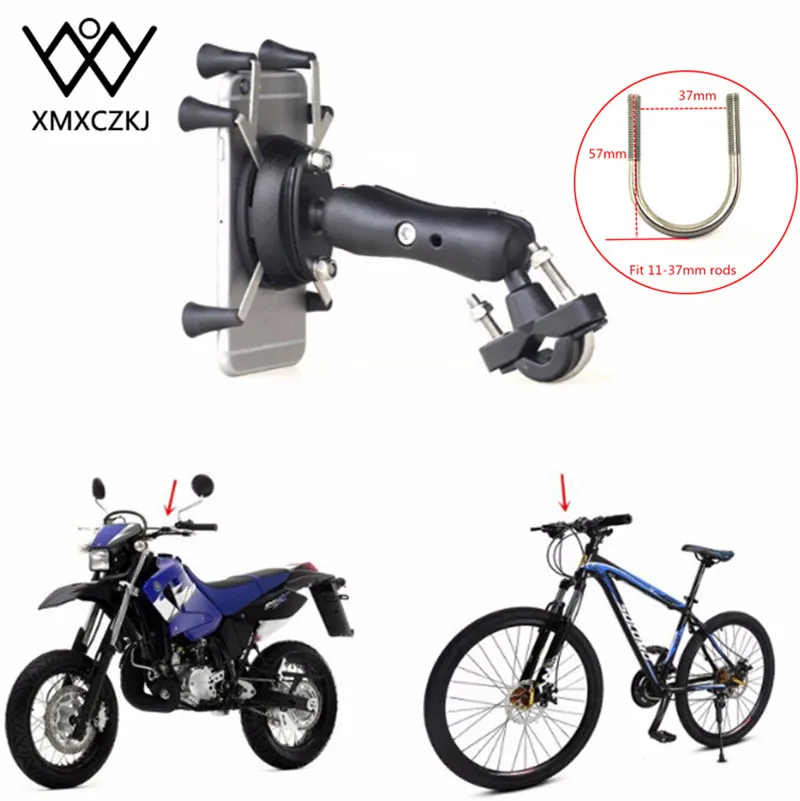 bicycle motorcycle holder mount bike handlebar cell phone clamp scooter phone clip for phone 12 bike accessories for moto free global shipping