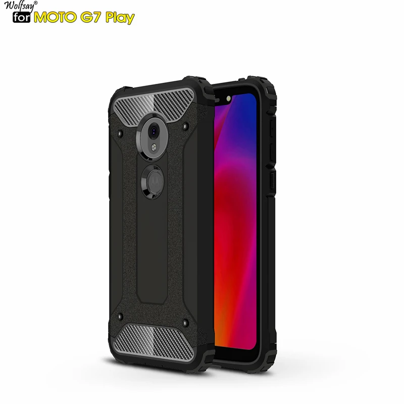 

Чехол Wolfsay для Motorola Moto G7 Play, прочный армированный чехол из тпу и поликарбоната для Moto G7 Play, чехол для Moto G7 Play, чехлы xt22.5