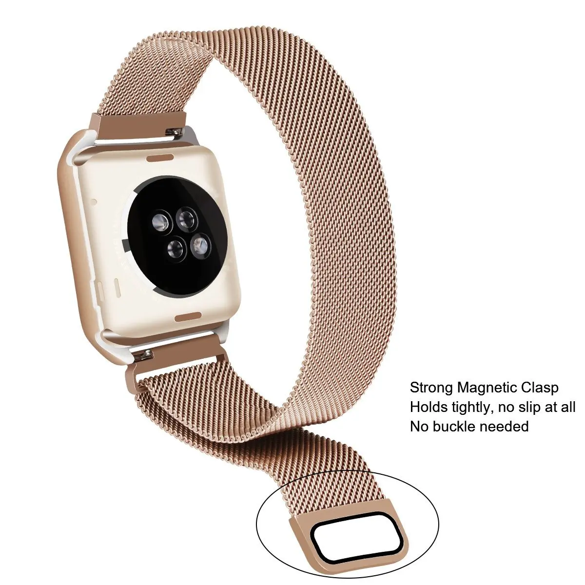Миланский ремешок+ чехол для Apple Watch 42 мм, 38 мм, 44 мм, 40 мм, браслет из нержавеющей стали, наручные Ремешки для наручных часов iwatch 4 3 2 1