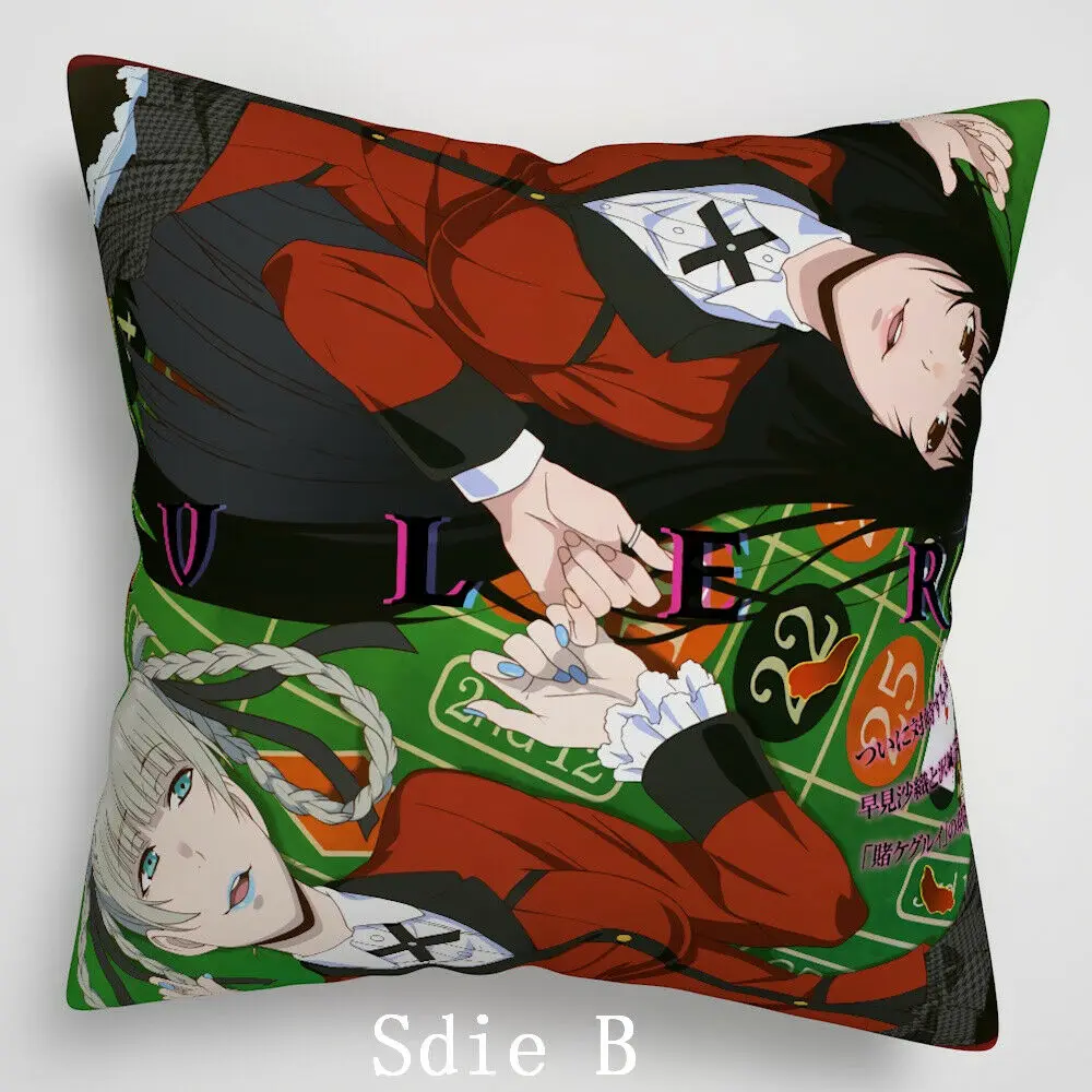 Аниме Kakegurui двухсторонняя Подушка Чехол наволочка для