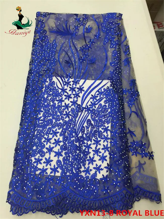 YXN13 Нигерии Кружевной Ткани с камнями Африканский Французский Чистая Кружевная