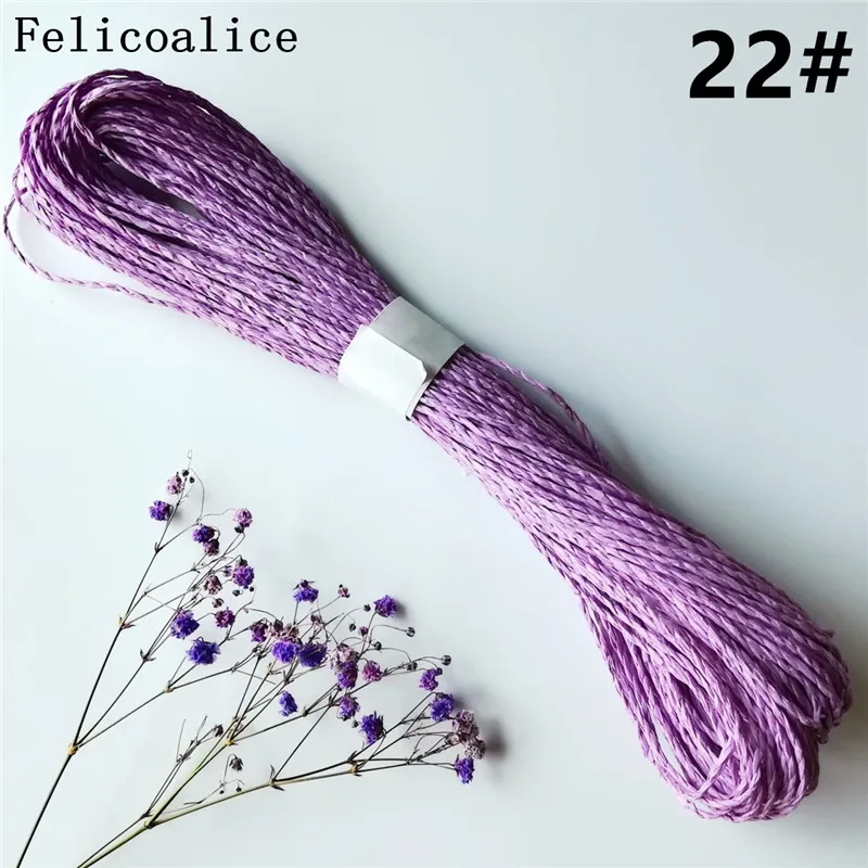 purple 30 м/лот, многоцветная подарочная упаковка, скрученные бумажные веревки, нить, сделай сам, для детского сада, детские игрушки, домашние декоративные аксессуары - Цвет: purple