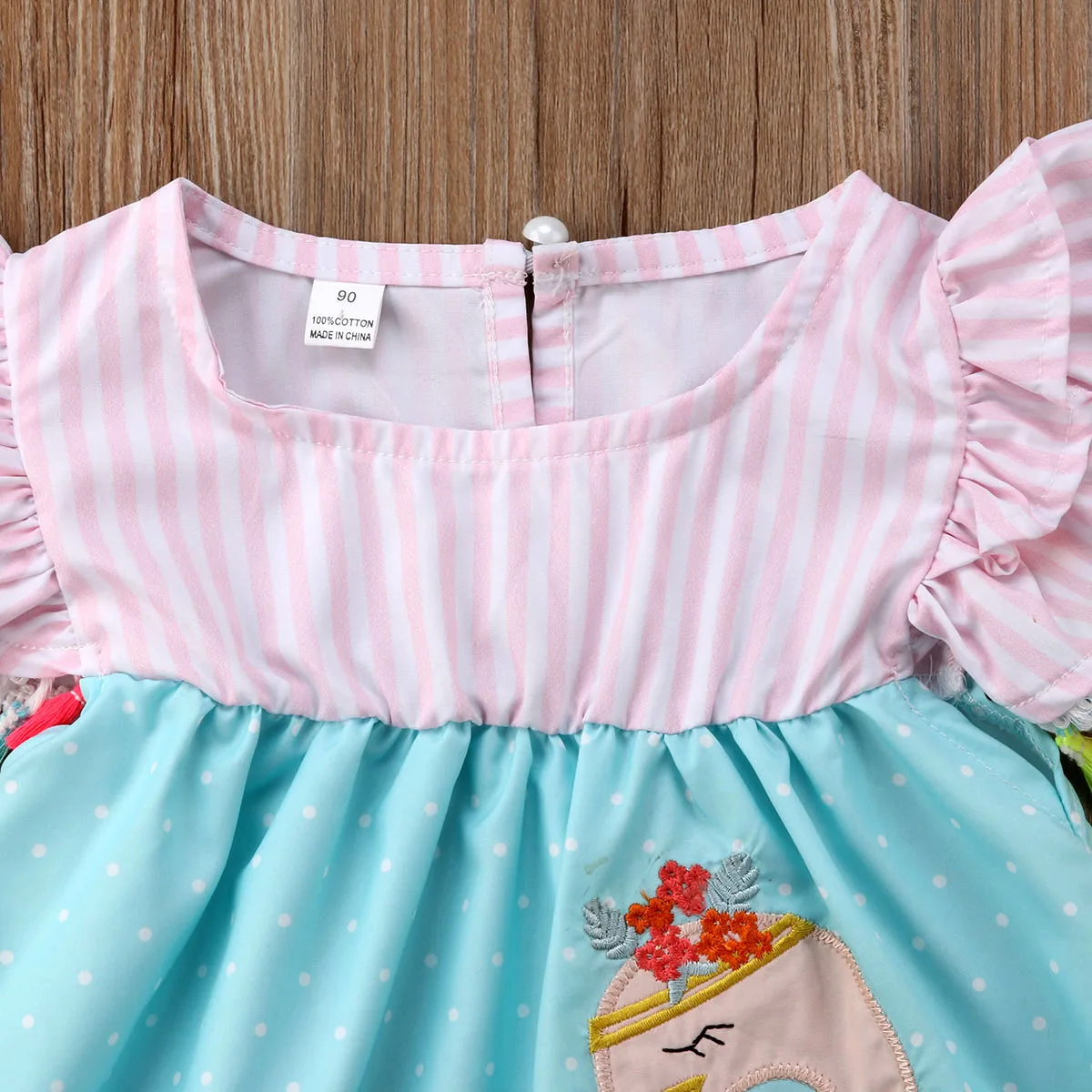Infant Toddler Kids Baby Girls Princess Dress Summer Casual Sleeveless Tassel Striped Sundress Mini Cute Girl Clothes 1-6T | Детская