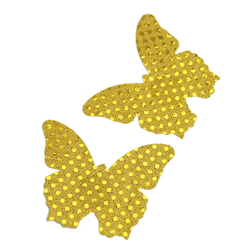 Блестящий чехол на соски с бабочками Женский Стикини клейкие наклейки невидимые