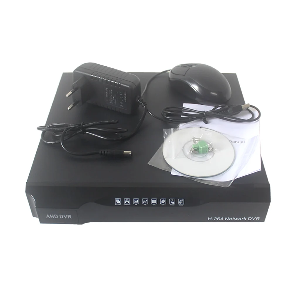 Микрофон Камера Системы Скрытого видеонаблюдения Аудио 900tvl CCTV DVR Kit 18 м кабель