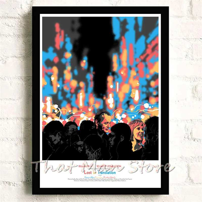Lost in Translation Movie Home декоративная живопись белая крафт-бумага Плакат 42X30 см - Цвет: Золотой