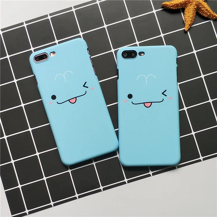 Кавайный чехол для телефона карамельного цвета со смайликом iPhone 6 Puls 6S 7 8 ультра