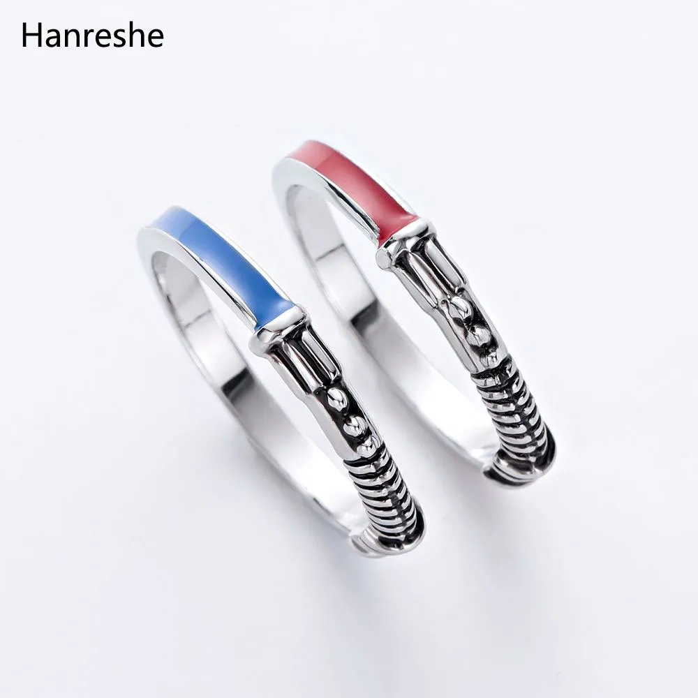 

Silver Color Wars Lightsaber Ring Set for Men Stainless Steel Ring Movie Classic Jewelry Christmas Gift for Men Women Ring