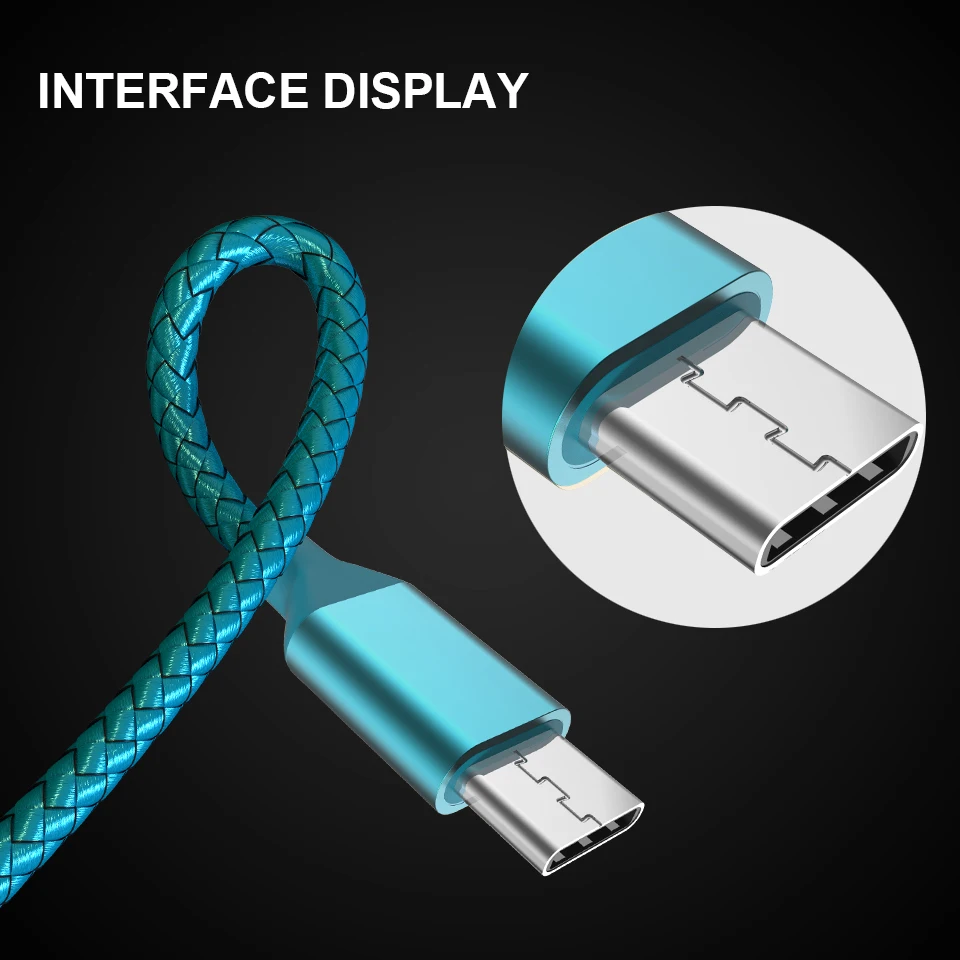 Кабель USB Type C 1 м 2 3 кабель для передачи данных Samsung S8 S9 Xiaomi Mi Mix 2S 8 Huawei P20 Pro Mate 20 Lite USBC