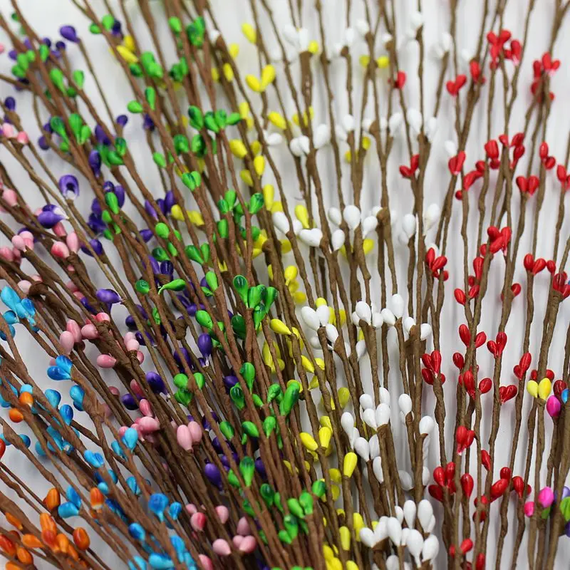 (30 шт./лот) 40 см Длина бусины из искусственных материалов ветви украшения цветок