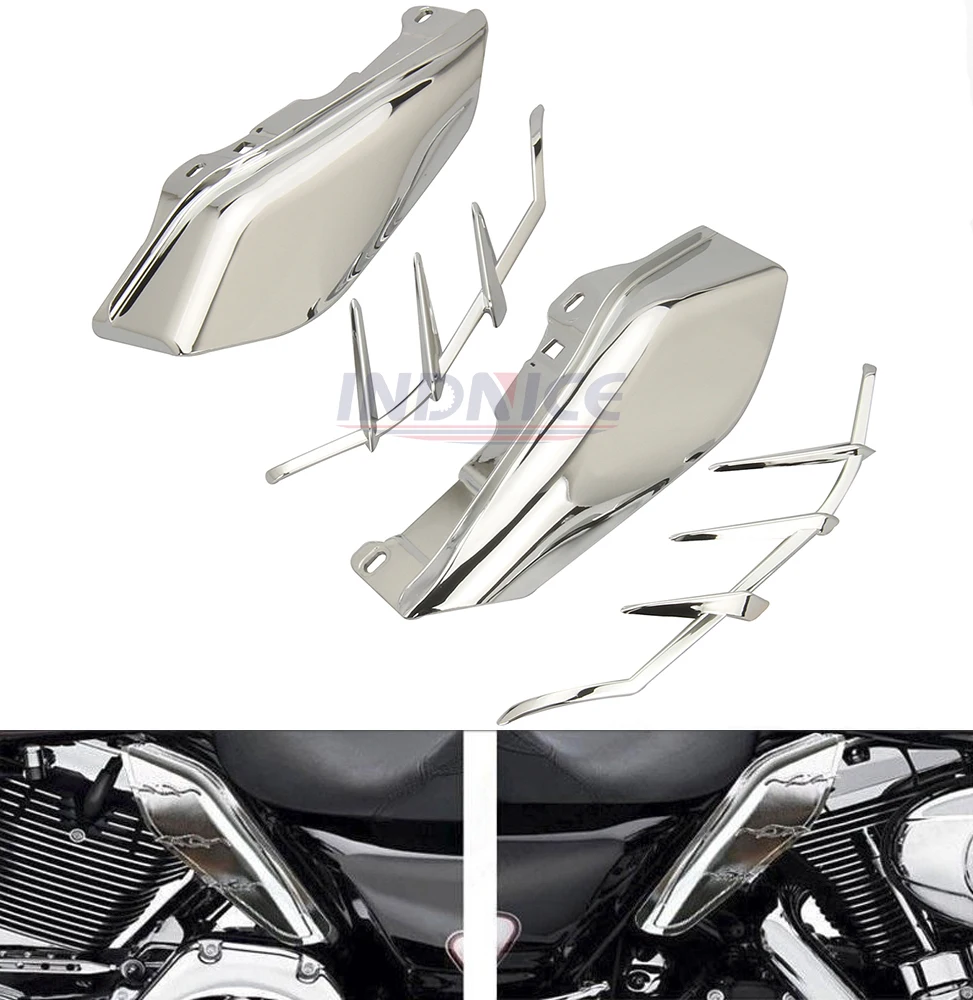 Хромированный дефлектор воздуха со средней рамой для мотоцикла harley Touring Road King