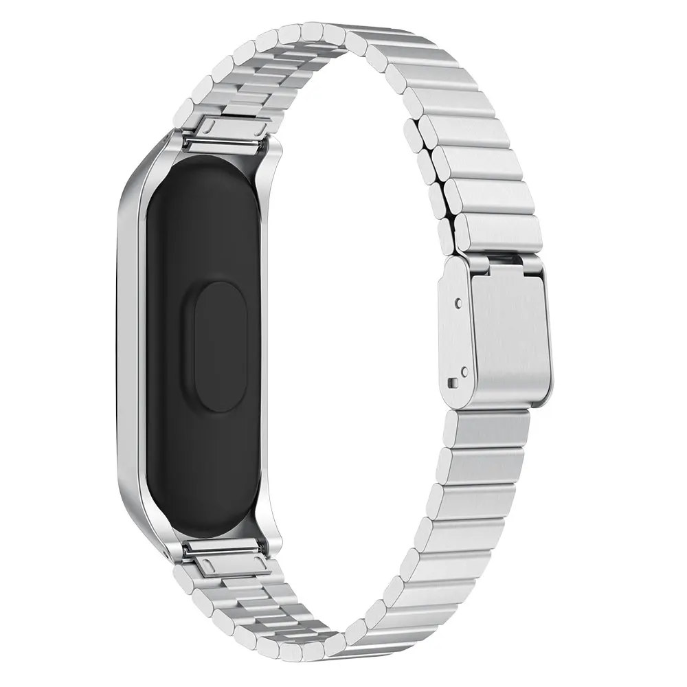 UIENIE металлический ремешок для Xiaomi mi Band 4 3 ремешок Безвинтовой браслет из нержавеющей стали Сменные аксессуары для mi Band 3 4