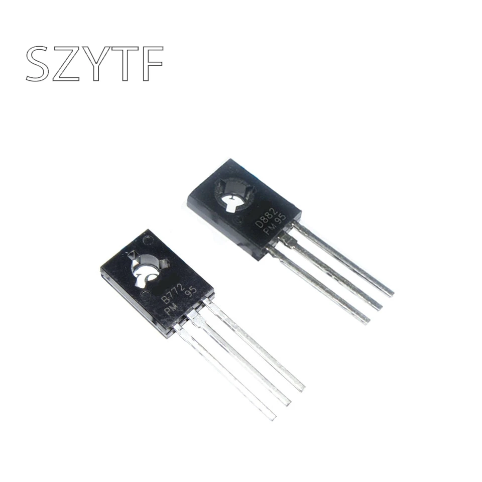 20 шт (10 2SD882 D882 + 10 шт. 2SB772 B772) 126|Транзисторы| |
