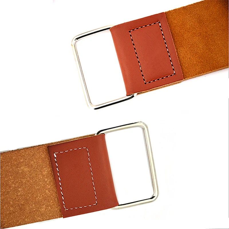 Для мужчин двойной слой из натуральной кожи ремень для правки бритвы точилка