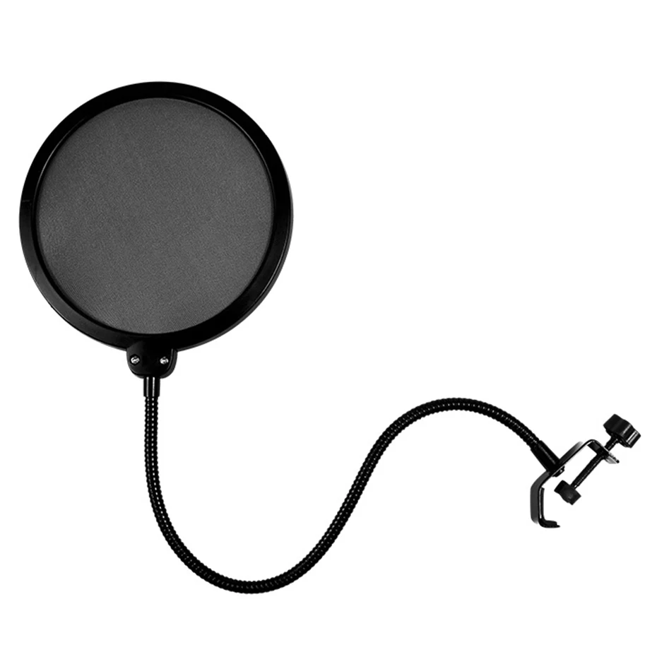 Двухслойный Студийный микрофон EDAL с микрофоном поп-фильтром ветровым экраном