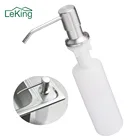 LeKing 300 мл кухонная раковина из нержавеющей стали Настольный дозатор мыла, встроенный дозатор мыла, насос с поворотом на 360 градусов