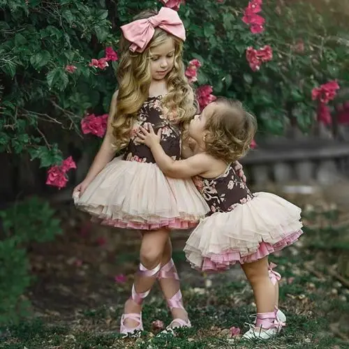 Фатиновое платье-пачка принцессы для девочек повседневные кружевные юбки с