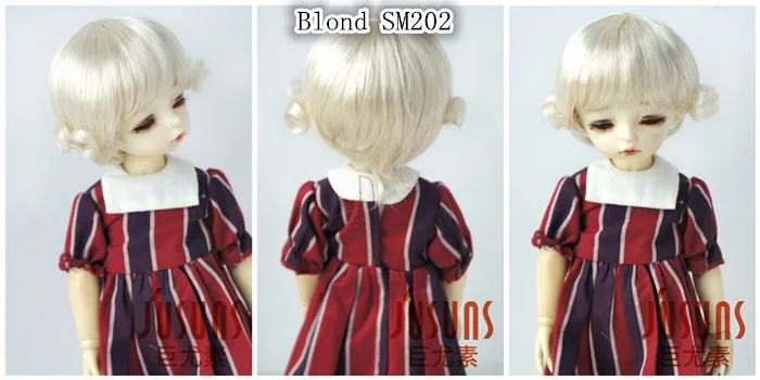 JD459 1/6 1/4 1/3 модные короткие парики BJD для YOSD MSD SD синтетический мохеровый парик Размер 6-7 дюймов 7-8 дюймов 8-9 дюймов кукольные волосы